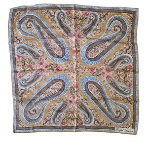 RALPH LAUREN Paisley Silk Pocket Square | SZ 17" Sq